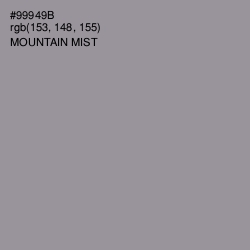 #99949B - Mountain Mist Color Image