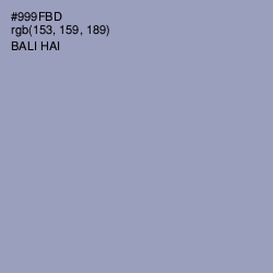 #999FBD - Bali Hai Color Image