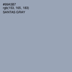 #99A5B7 - Santas Gray Color Image