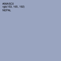 #99A5C0 - Nepal Color Image