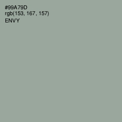 #99A79D - Envy Color Image