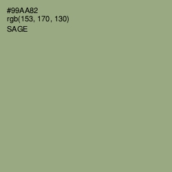 #99AA82 - Sage Color Image