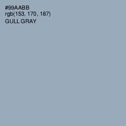 #99AABB - Gull Gray Color Image