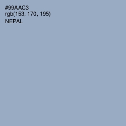 #99AAC3 - Nepal Color Image