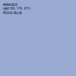#99AAD3 - Rock Blue Color Image