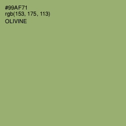 #99AF71 - Olivine Color Image