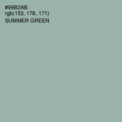 #99B2AB - Summer Green Color Image