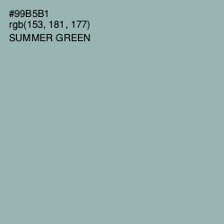 #99B5B1 - Summer Green Color Image