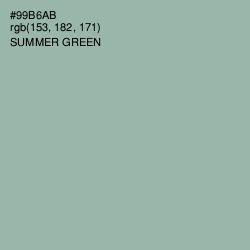 #99B6AB - Summer Green Color Image