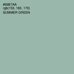 #99B7AA - Summer Green Color Image