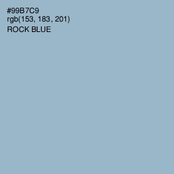 #99B7C9 - Rock Blue Color Image