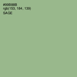 #99B88B - Sage Color Image