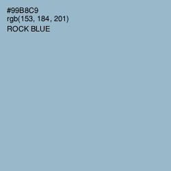 #99B8C9 - Rock Blue Color Image