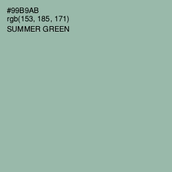 #99B9AB - Summer Green Color Image