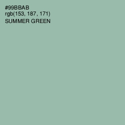 #99BBAB - Summer Green Color Image