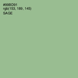 #99BD91 - Sage Color Image