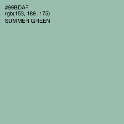 #99BDAF - Summer Green Color Image