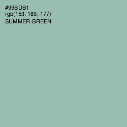 #99BDB1 - Summer Green Color Image