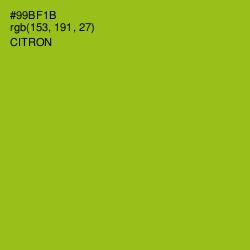 #99BF1B - Citron Color Image