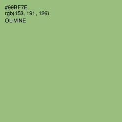 #99BF7E - Olivine Color Image