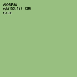 #99BF80 - Sage Color Image