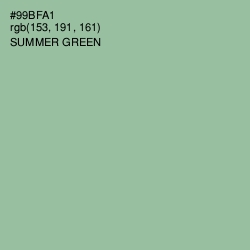 #99BFA1 - Summer Green Color Image