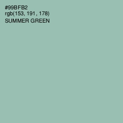 #99BFB2 - Summer Green Color Image