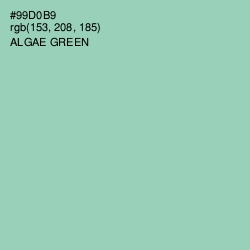 #99D0B9 - Algae Green Color Image