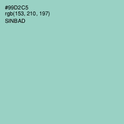 #99D2C5 - Sinbad Color Image