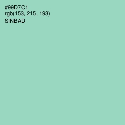 #99D7C1 - Sinbad Color Image