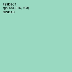 #99D8C1 - Sinbad Color Image