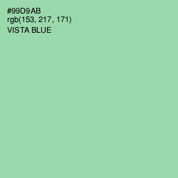 #99D9AB - Vista Blue Color Image