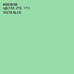 #99DBAB - Vista Blue Color Image