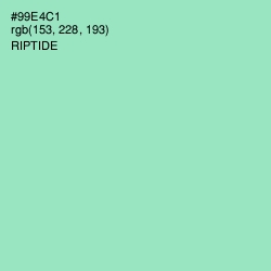 #99E4C1 - Riptide Color Image