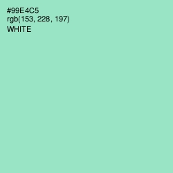 #99E4C5 - Riptide Color Image