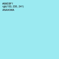 #99EBF1 - Anakiwa Color Image