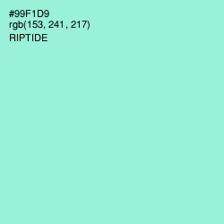 #99F1D9 - Riptide Color Image