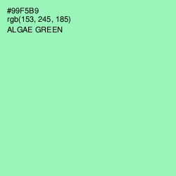 #99F5B9 - Algae Green Color Image