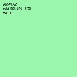 #99F6AC - Mint Green Color Image