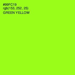 #99FC19 - Green Yellow Color Image