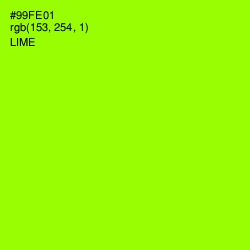 #99FE01 - Lime Color Image