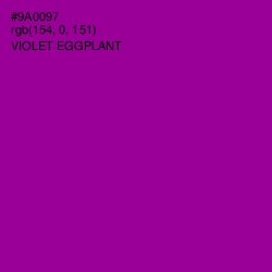 #9A0097 - Violet Eggplant Color Image