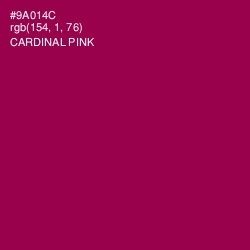 #9A014C - Cardinal Pink Color Image