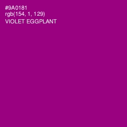 #9A0181 - Violet Eggplant Color Image