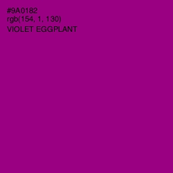 #9A0182 - Violet Eggplant Color Image