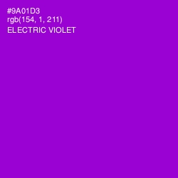 #9A01D3 - Electric Violet Color Image