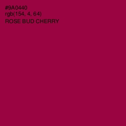 #9A0440 - Rose Bud Cherry Color Image