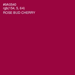 #9A0540 - Rose Bud Cherry Color Image