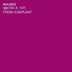 #9A086B - Fresh Eggplant Color Image