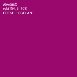 #9A086D - Fresh Eggplant Color Image